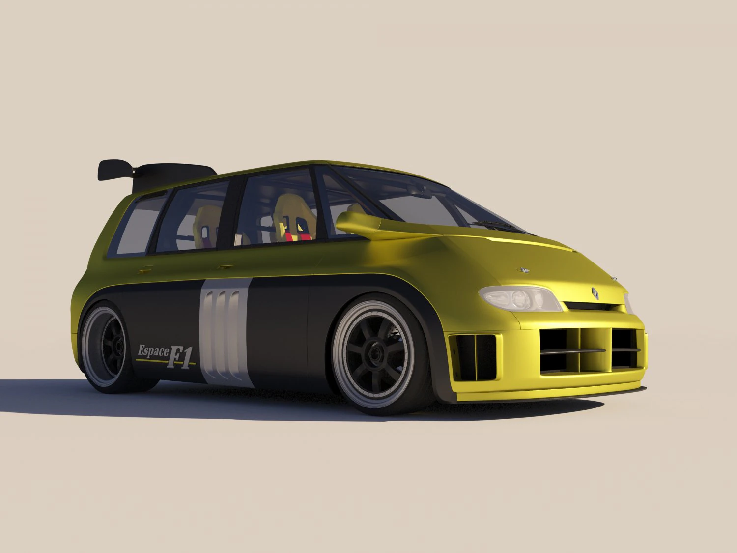 Renault Espace F1 Concept 3D Model .c4d .max .obj .3ds .fbx .stl .blend 