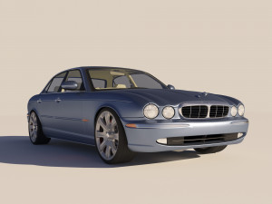 Jaguar XJ8 3D Model