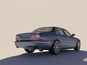 Jaguar XJ8 3D Model
