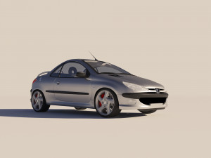 Peugeot 206 CC 3D Model