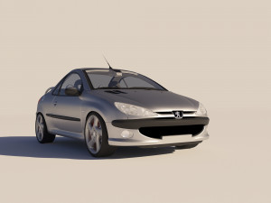 Peugeot 206 CC 3D 모델