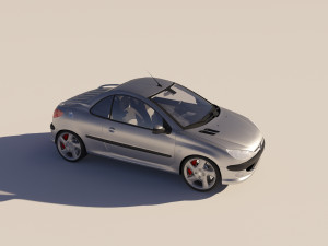 Peugeot 206 CC 3D 모델