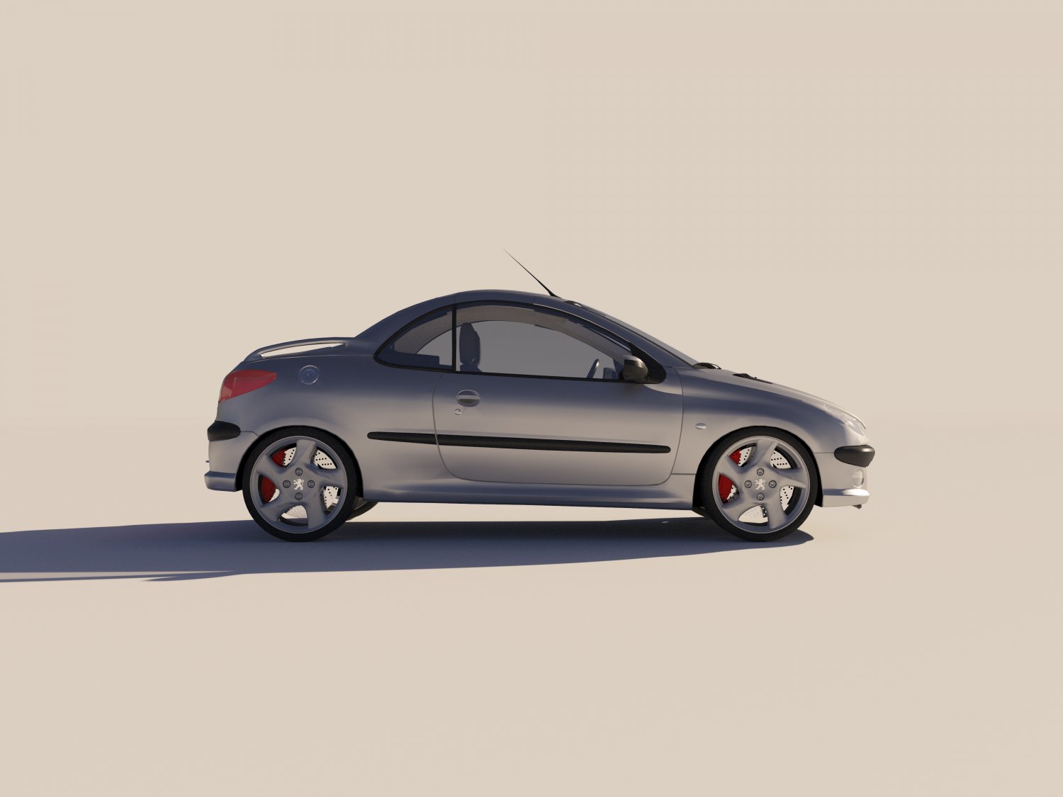 Peugeot 206 CC 3D Model in Compact Cars 3DExport