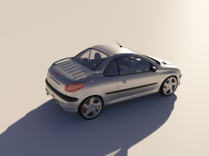 Peugeot 206 CC 3D 모델