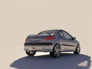 Peugeot 206 CC 3D 모델