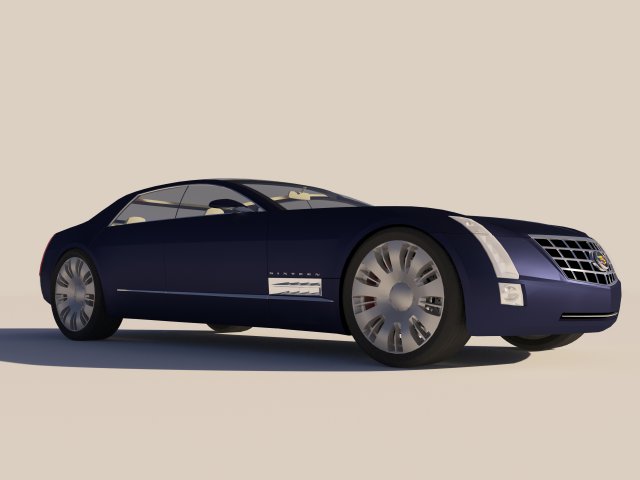 Cadillac Sixteen Concept 3D Model .c4d .max .obj .3ds .fbx .lwo .lw .lws