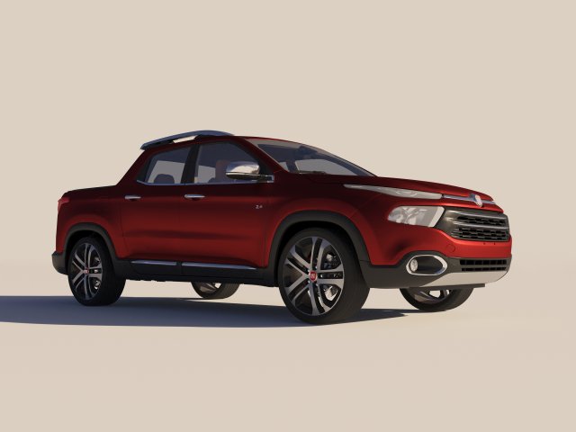 Fiat Toro Modèle 3D .c4d .max .obj .3ds .fbx .stl .blend 