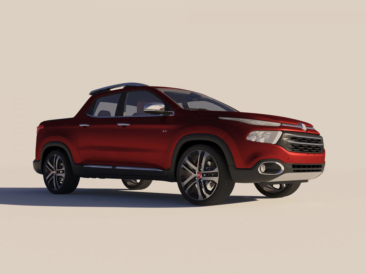 Fiat Toro 3D Model .c4d .max .obj .3ds .fbx .stl .blend 