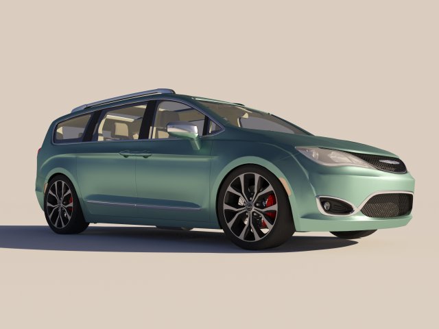 Chrysler Pacifica II 3D 模型 .c4d .max .obj .3ds .fbx .stl .blend 