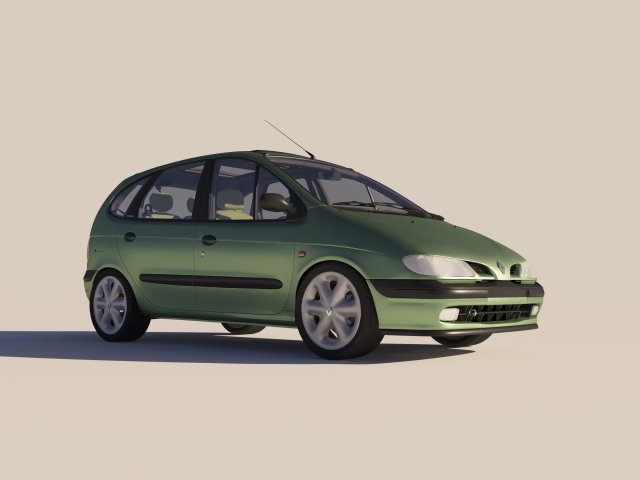 Renault Megane Scenic I Model 3D .c4d .max .obj .3ds .fbx .stl .blend 