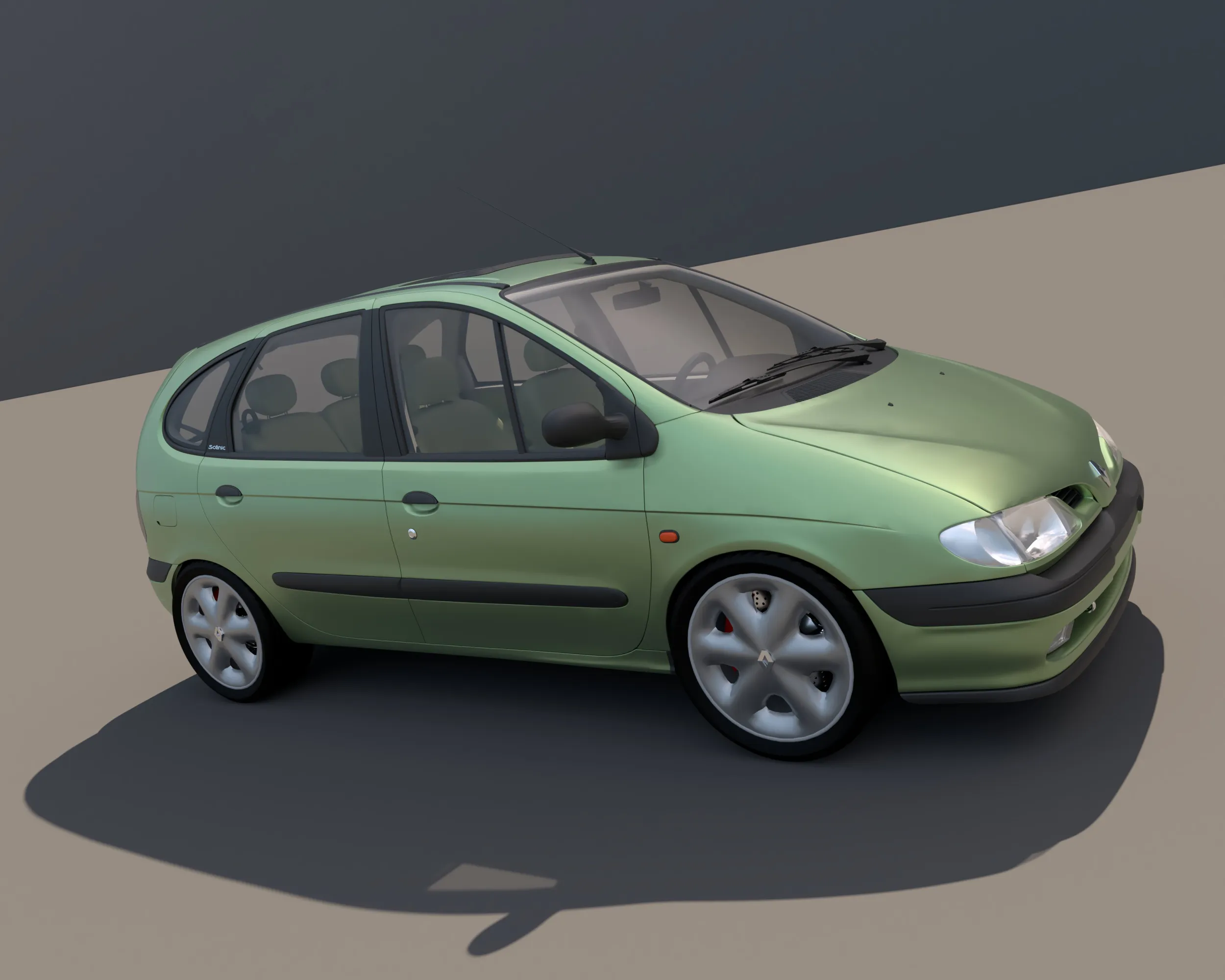 Renault Megane Scenic I 3D Model .c4d .max .obj .3ds .fbx .stl .blend 