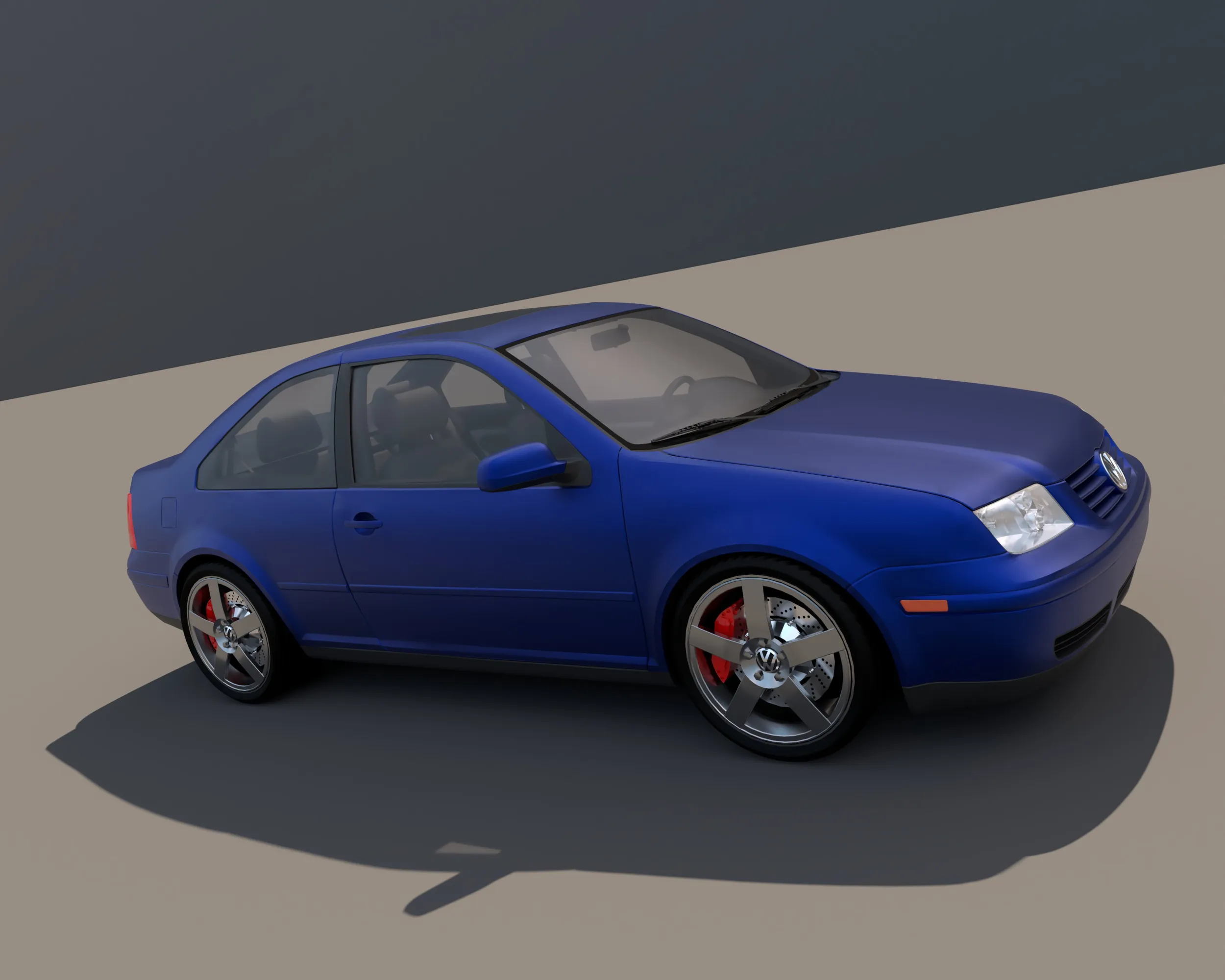 Volkswagen Study CJ Concept 3D Model .c4d .max .obj .3ds .fbx .stl .blend 