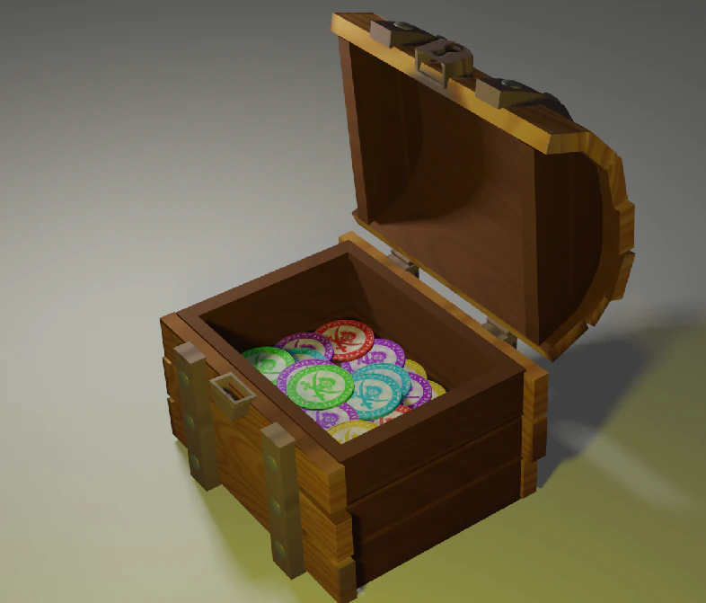 3D Chest 3D Model .c4d .max .obj .3ds .fbx .stl .blend 