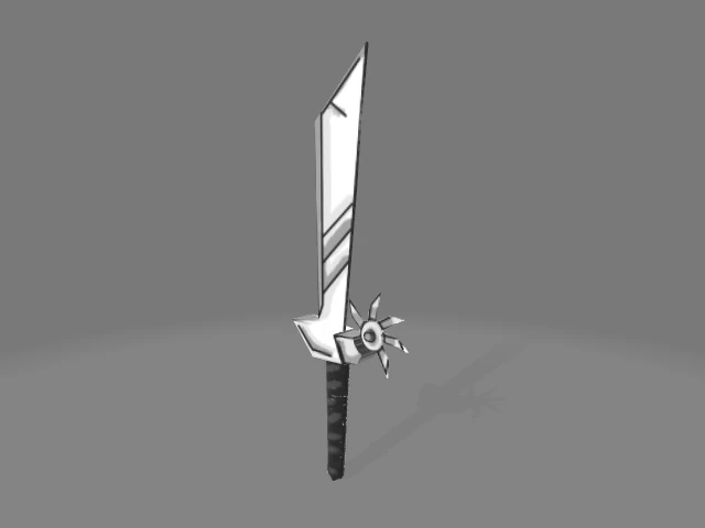 Sword of V 3D Model .c4d .max .obj .3ds .fbx .stl .blend 