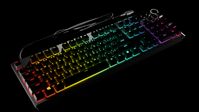 Razer Huntsman V2 Mechanical Keyboard Model 3D .c4d .max .obj .3ds .fbx .stl .blend 