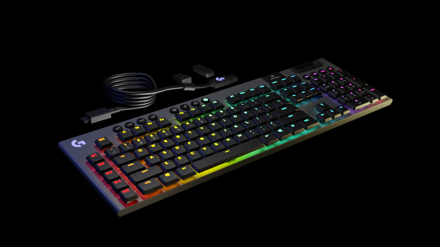 Logitech G915 Wireless Mechanical Keyboard 3D Model .c4d .max .obj .3ds .fbx .stl .blend
