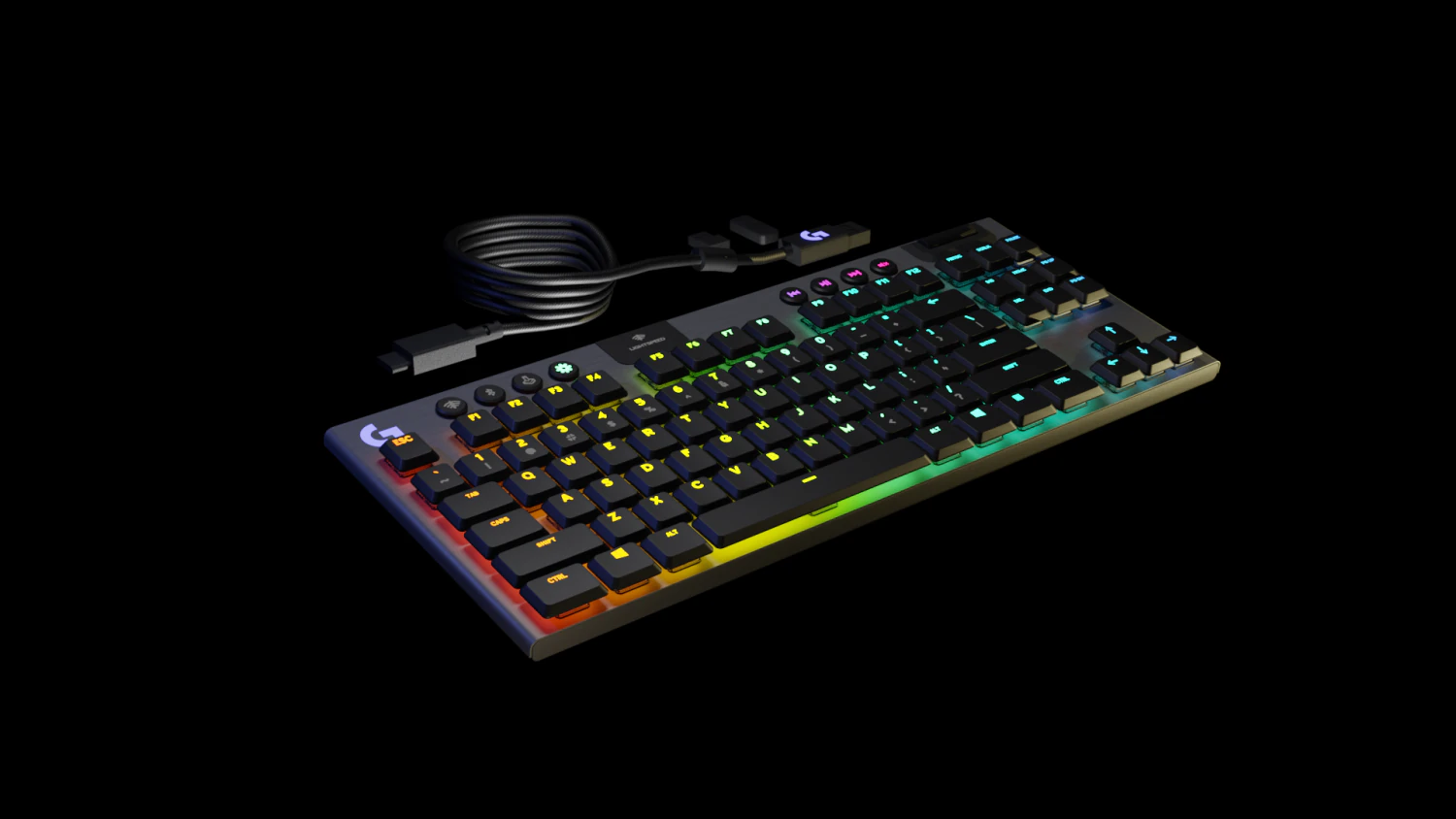 Logitech G915 TKL Tenkeyless LIGHTSPEED Wireless RGB Mechanical Gaming Keyboard 3D Model .c4d .max .obj .3ds .fbx .stl .blend 