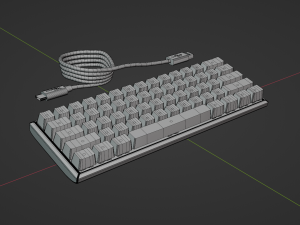 HyperX Alloy Origins 60 RGB Mechanical Gaming Keyboard 3D Model