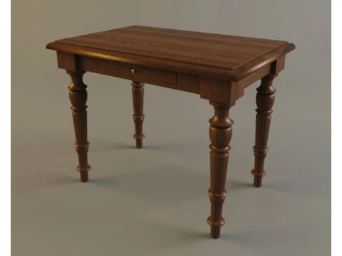 デスクテーブルの店員 3Dモデル