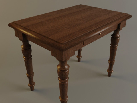 Desk-table Clerk 3D मॉडल
