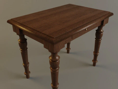 Desk-table Clerk 3D Model