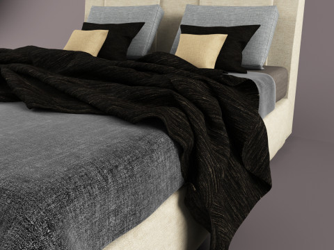 Bed Meridiani Andrews 3D 模型