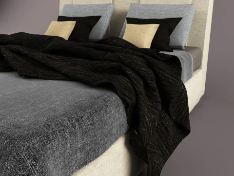 Bed Meridiani Andrews 3D Model