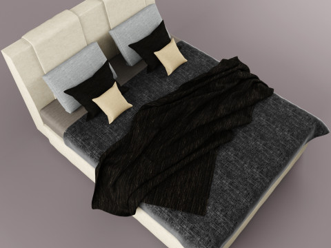 Bed Meridiani Andrews 3D 模型