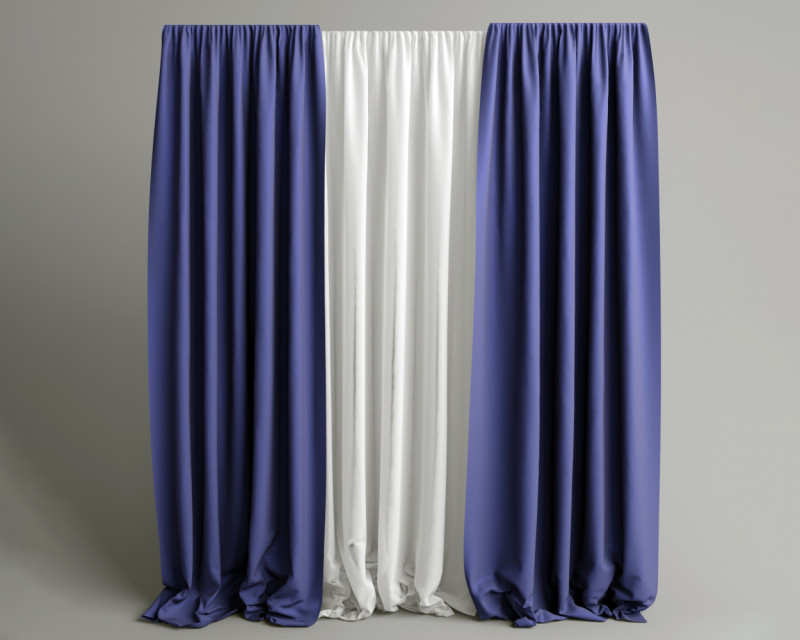 Nice Curtain Model 3D .c4d .max .obj .3ds .fbx .stl .blend 