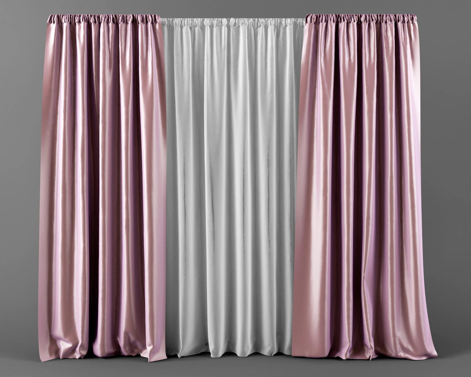 Curtain 3D Model .c4d .max .obj .3ds .fbx .stl .blend 