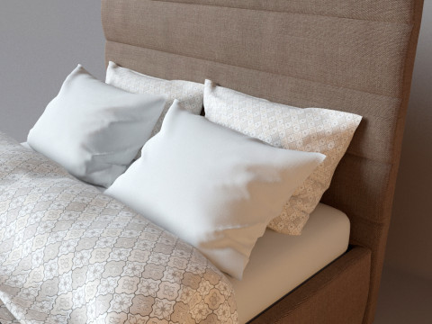 Bed Pufetto Lucca 3Dモデル
