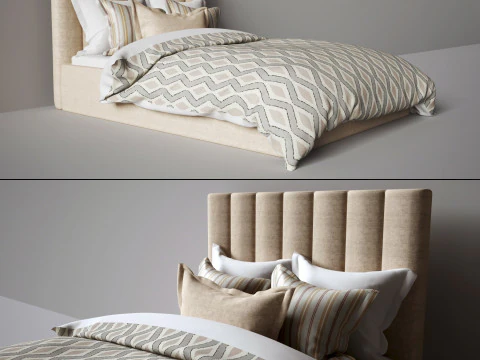 Bed Pufetto Belluno 3D Model
