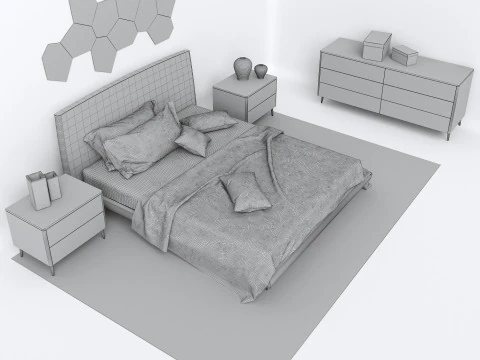Bed Calligaris DIXIE 3D Model