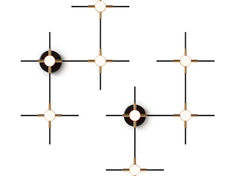 Candeeiro de parede instant&acirc;neo Lampatron Modelo 3D