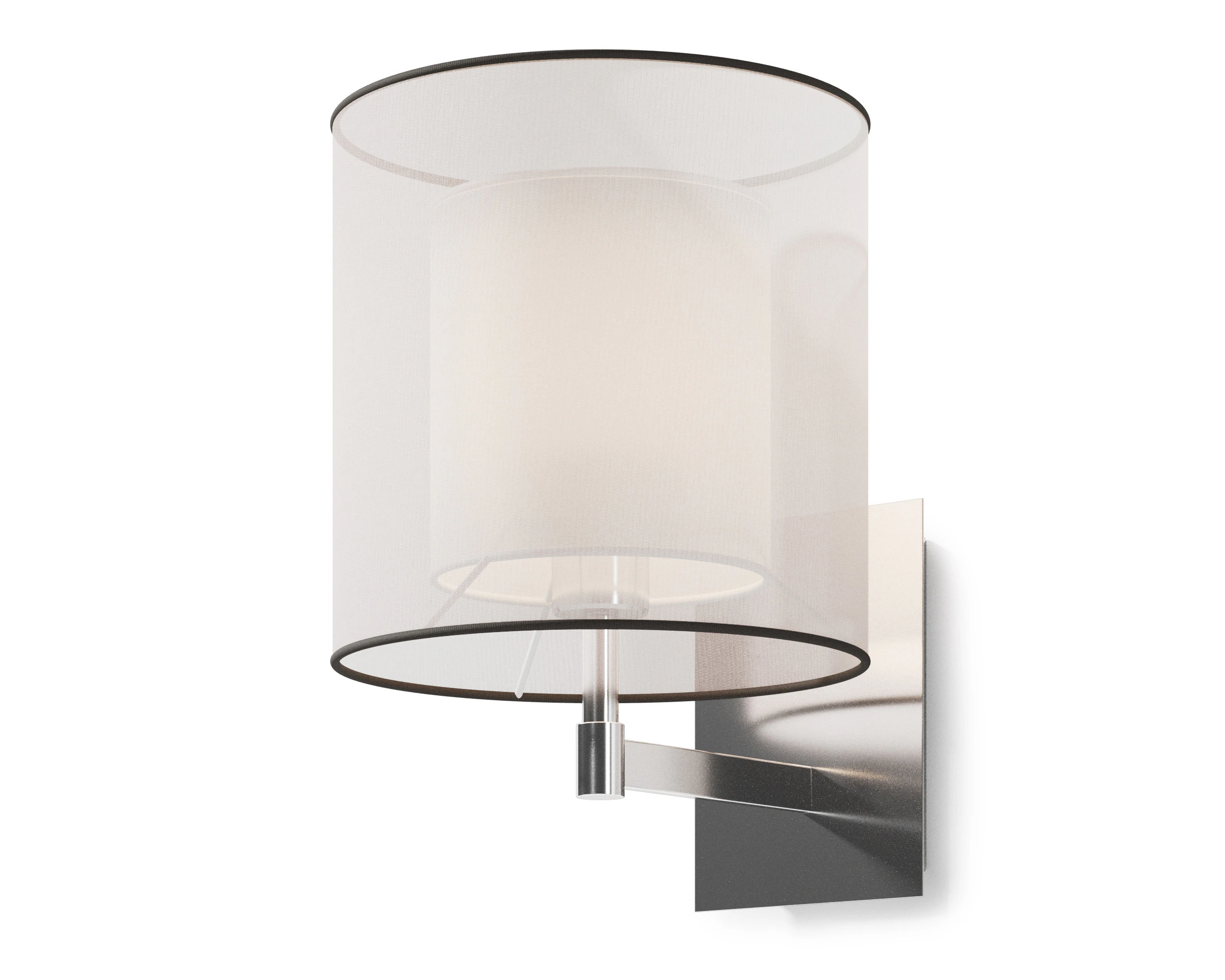 Faro SABA Matt nickel wall lamp 3D Model .c4d .max .obj .3ds .fbx .stl .blend