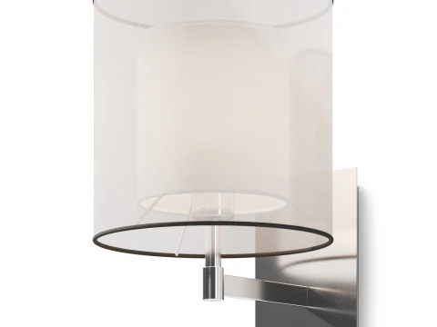 Faro SABA Matt nickel wall lamp 3D Model