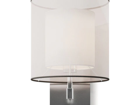 Faro SABA Matt nickel wall lamp 3D Model