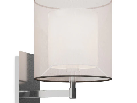 Faro SABA Matt nickel wall lamp 3D Model