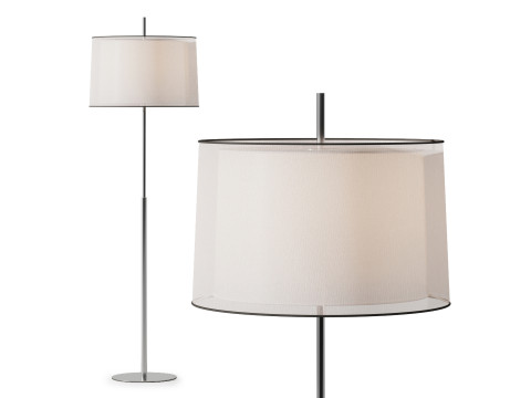 Faro SABA Матовый никелированный торшер 3D Модель