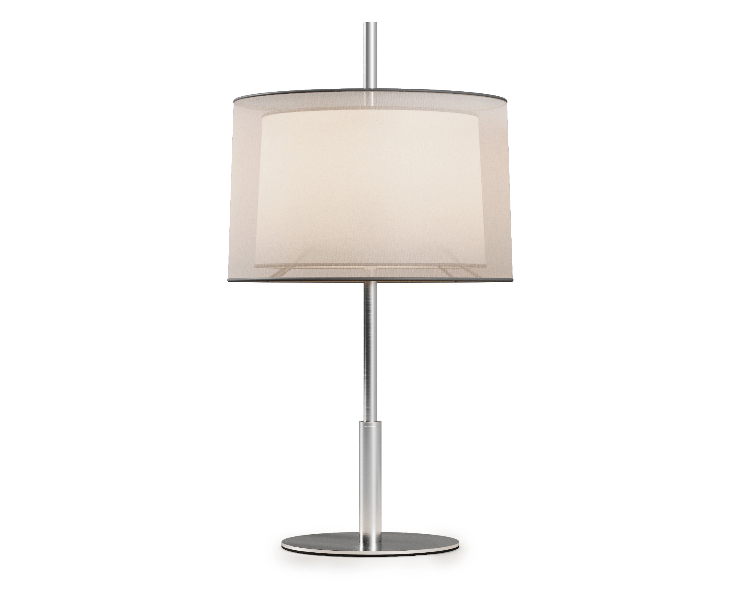 Faro Barcelona SABA Matt nickel Table Lamp 3D Model .c4d .max .obj .3ds .fbx .stl .blend