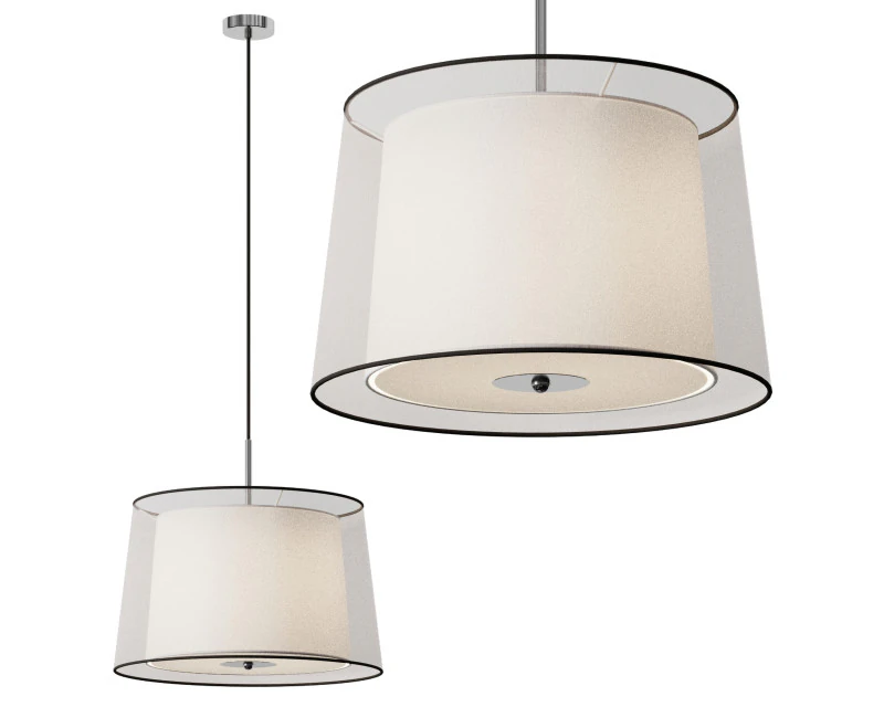 Підвісний світильник SABA Матовий нікель 3L 3D Модель .c4d .max .obj .3ds .fbx .stl .blend 