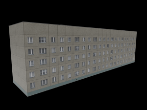 Russian panel house Modelo 3D