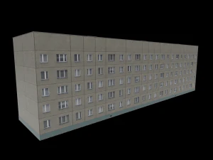 Russian panel house 3D Model