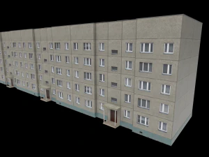 Russian panel house 3D Model