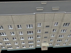 Russian panel house 3D Model
