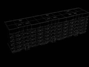 Russian panel house Modelo 3D