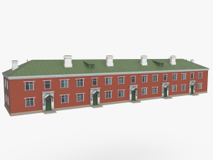 Two-storey residential house 3D Model