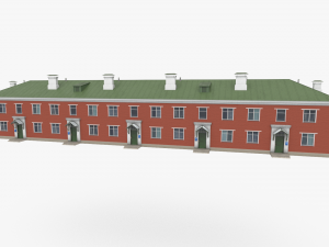Two-storey residential house 3D Model