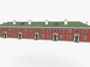 Two-storey residential house 3D Model