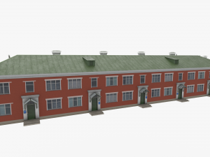 Two-storey residential house 3D Model